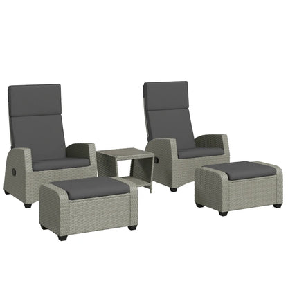 Outsunny 5-Piece Rattan Garden Furniture Set - LuxmeLounge - [vendor_name]