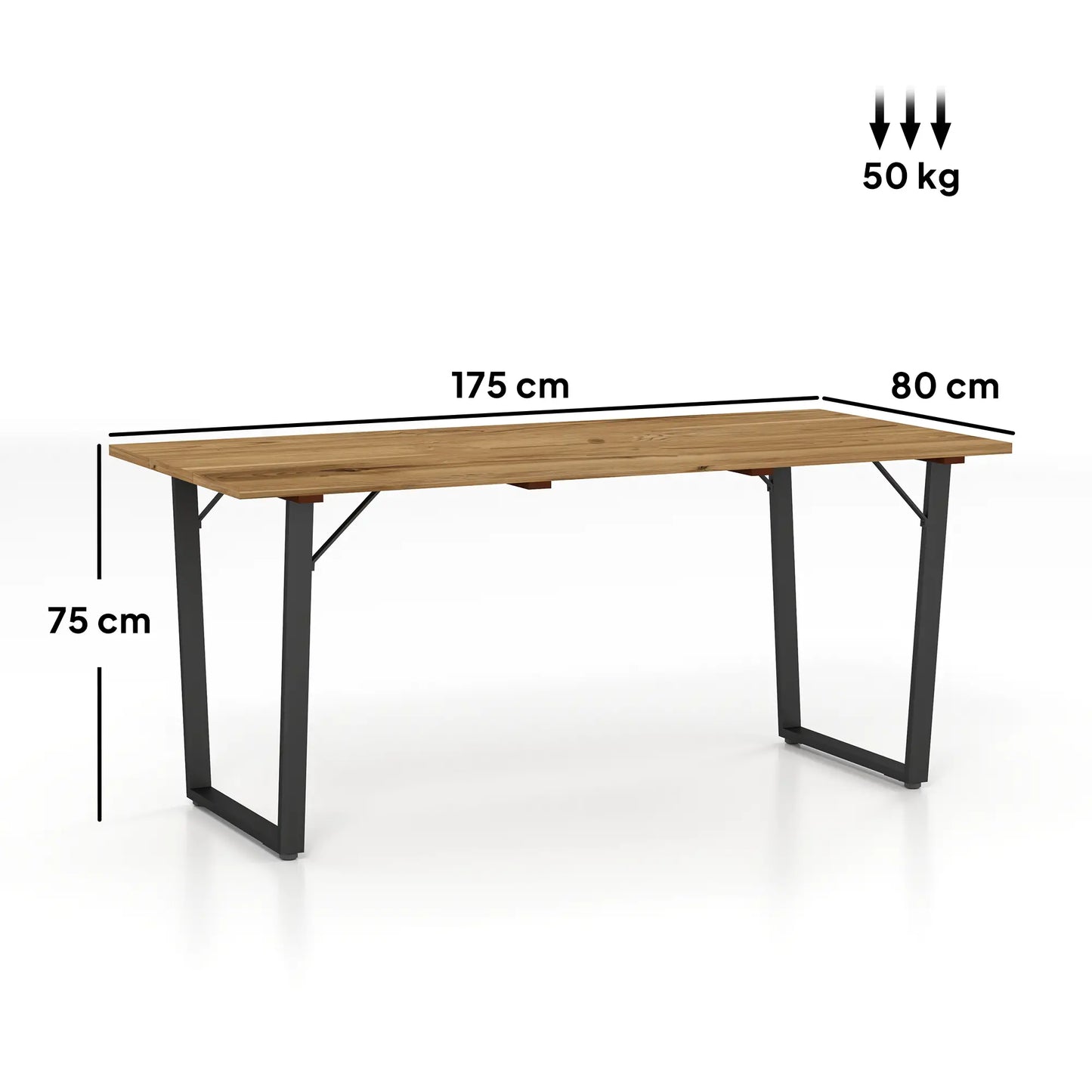 Outsunny 6 Seater Wooden Garden Dining Table