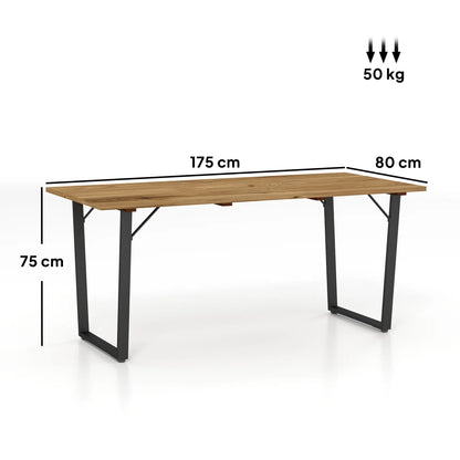 Outsunny 6 Seater Wooden Garden Dining Table