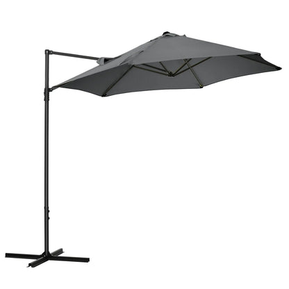 Outsunny 2.5m Rotating Cantilever Parasol - LuxmeLounge - [vendor_name]