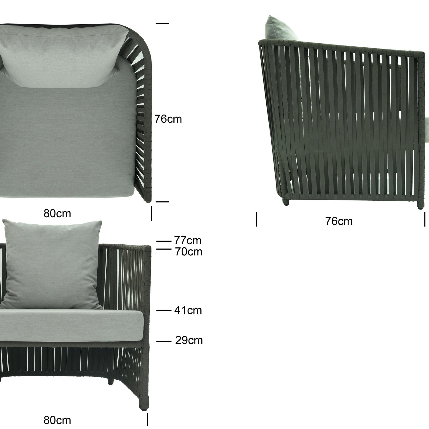Skyline Design Milano Patio Lounge Set - LuxmeLounge