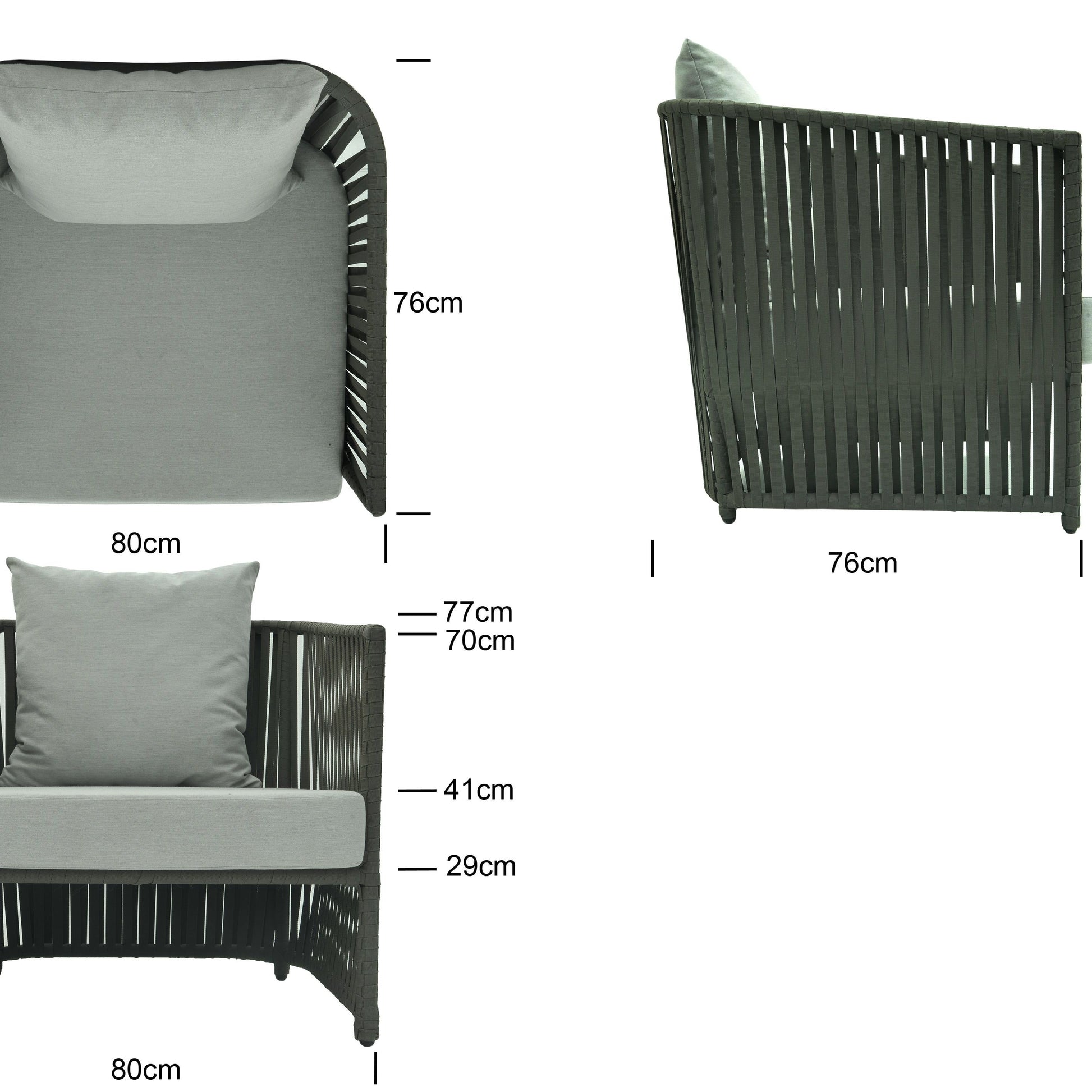 Skyline Design Milano Patio Lounge Set - LuxmeLounge