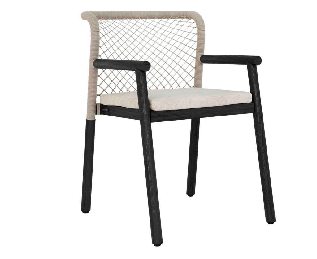 Nero Black Teak 8-Seater Outdoor Dining Set By Jardinico