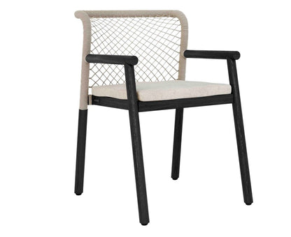 Nero Black Teak 8-Seater Outdoor Dining Set By Jardinico