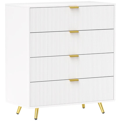 HOMCOM Elegant Four-Drawer Chest Of Drawer