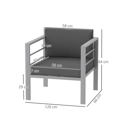Outsunny Garden Sofa Set of 2