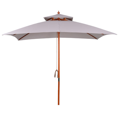Outsunny 3 m Square Canopy Parasol