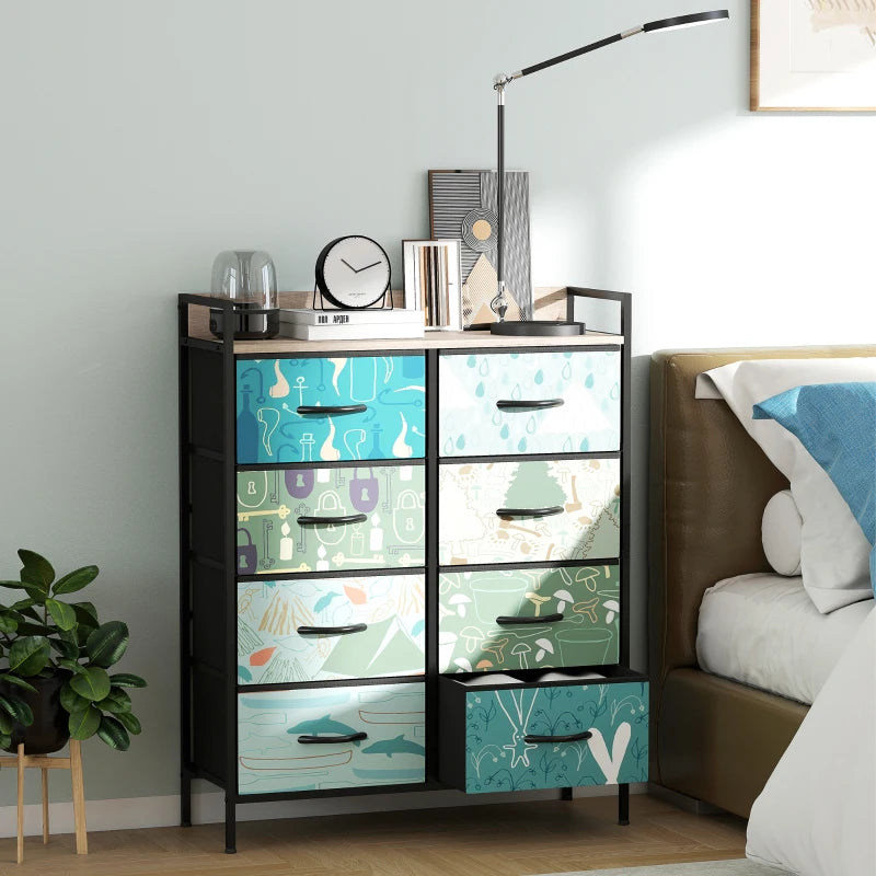 HOMCOM 8-Drawer Chest of Drawers