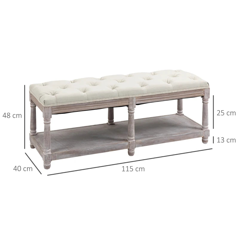 Measurement chart of a decorative bench with dimensions on a white background