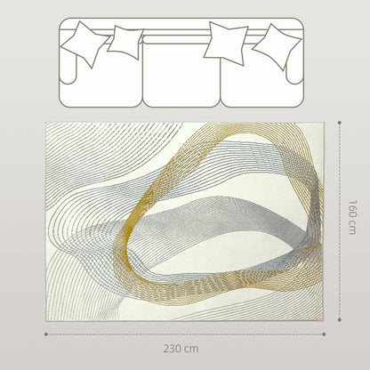 HOMCOM Modern Area Rug