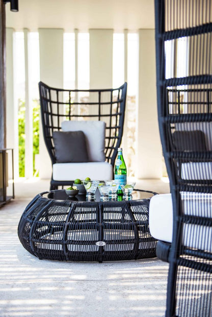 Black Spa Armchair Duo & Coffee Table By Skyline Design