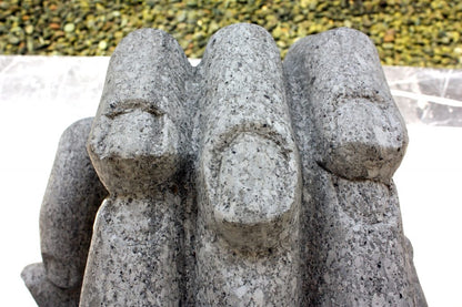 Two Hands Sculpture & Plinth By Skyline Design