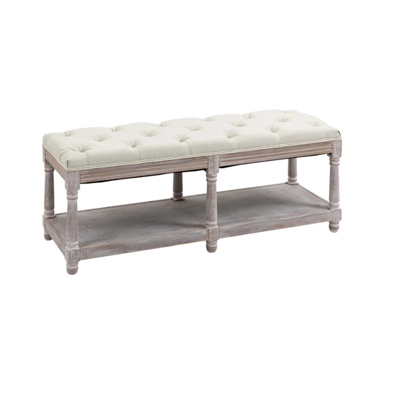 HOMCOM 2-Tier Bed End Bench