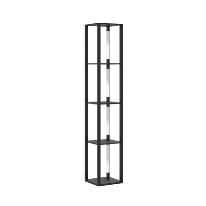 HOMCOM LED Floor Lamp with Shelves