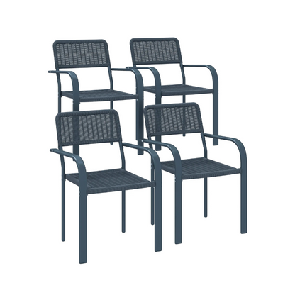 Outsunny Garden Chairs Set of 4