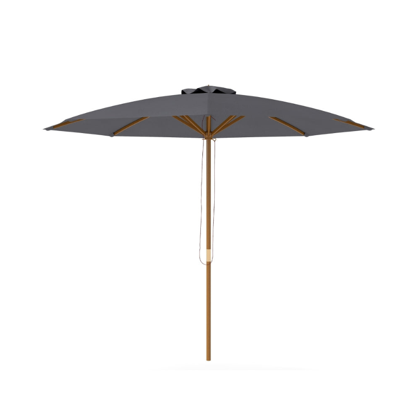 Outsunny 3m Wood Pole Parasol Umbrella