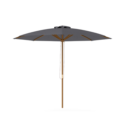 Outsunny 3m Wood Pole Parasol Umbrella
