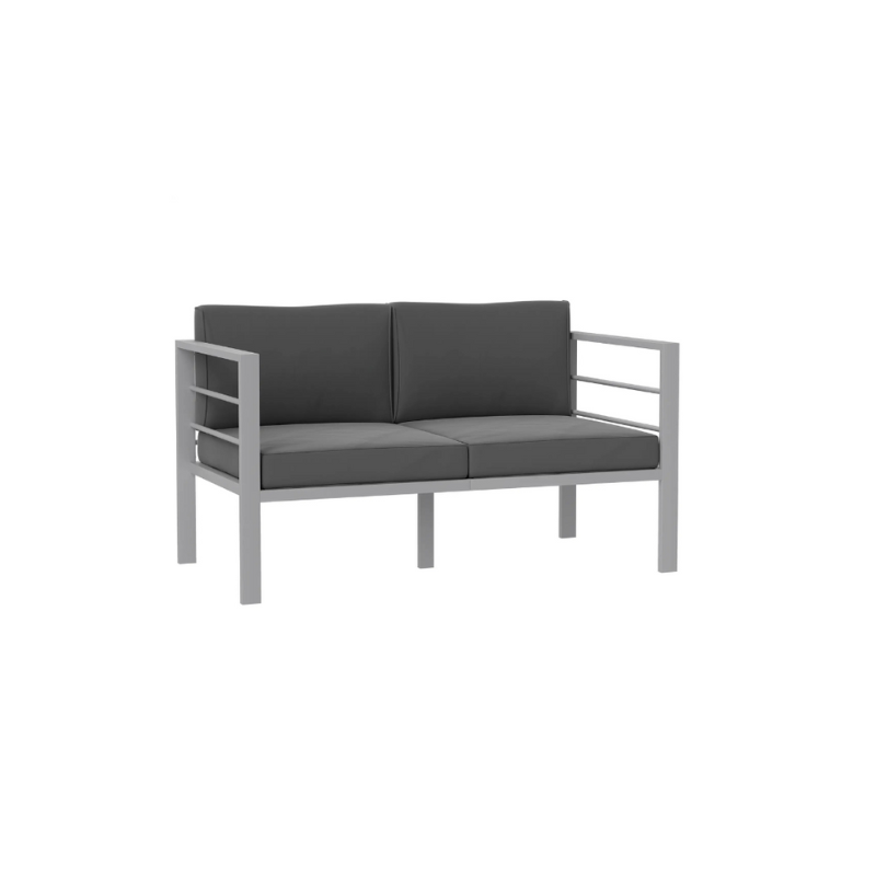 Outsunny Two-Seater Aluminium Garden Sofa