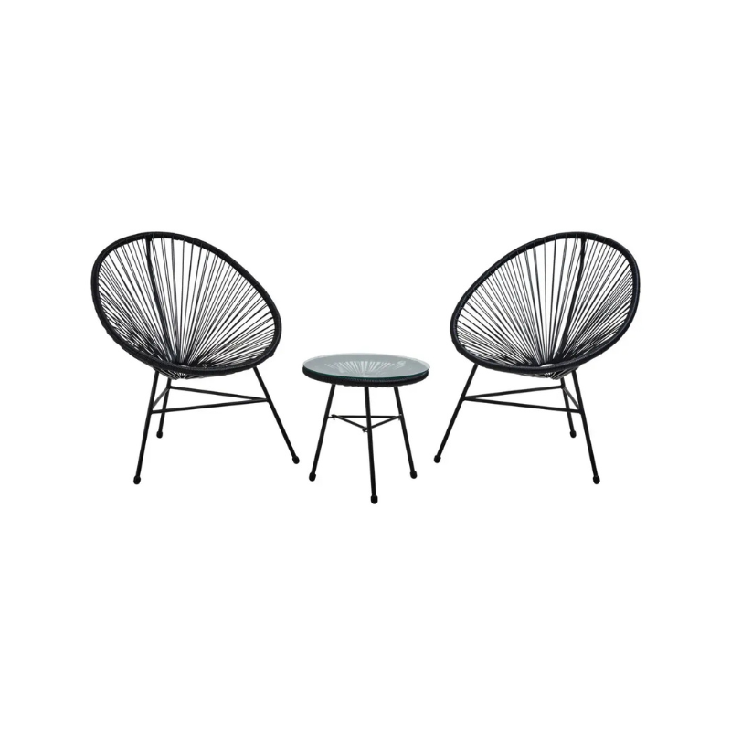 Miami Rattan 3 Piece Patio Set