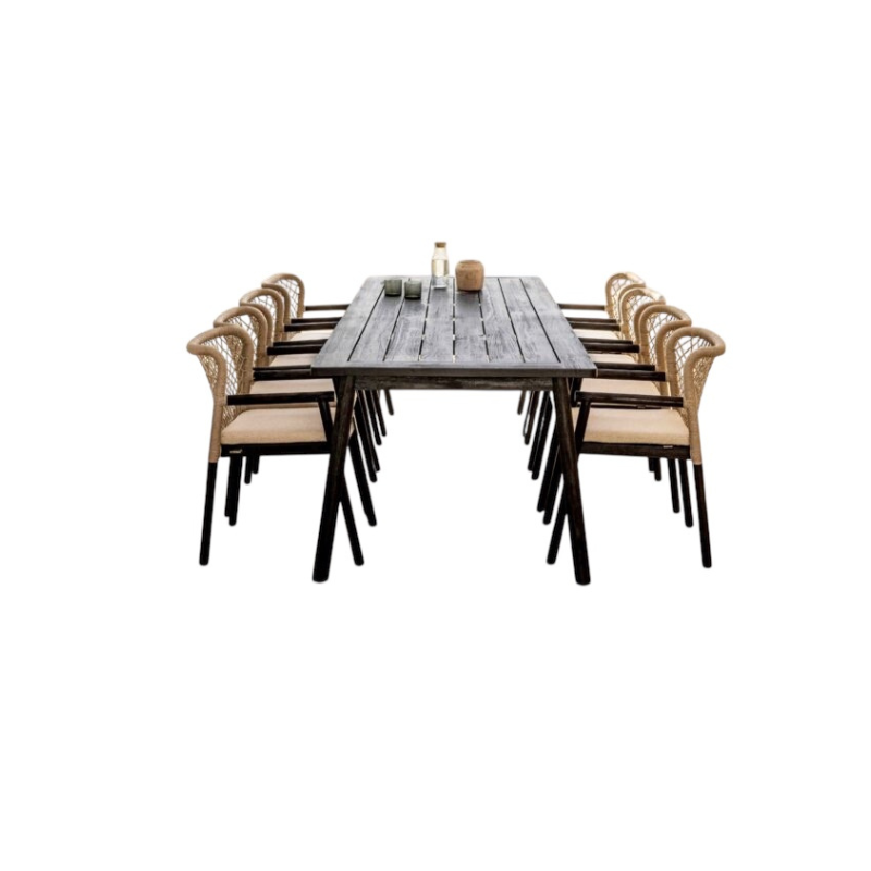 Nero Black Premium Teak Dining Set