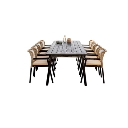 Nero Black Premium Teak Dining Set