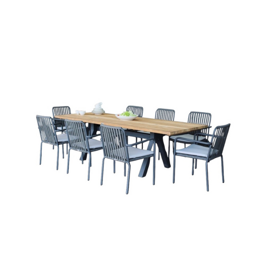 Trinity & Alaska 8 Seat Dining Set