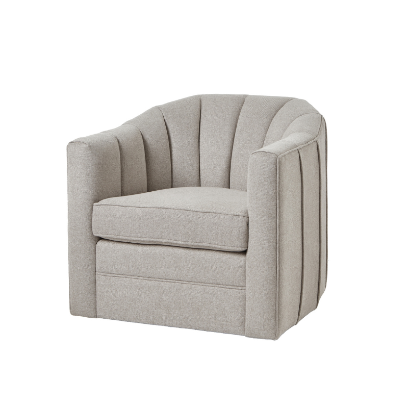 Lily Swivel Chair In Oatmeal Twill - LuxmeLounge - [vendor_name]