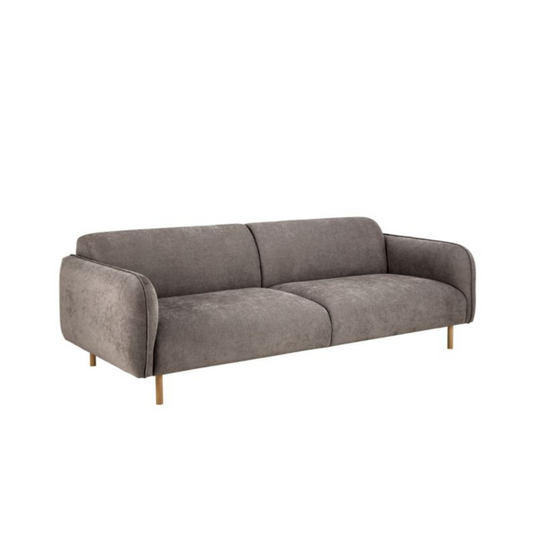 Gray sofa on a white background