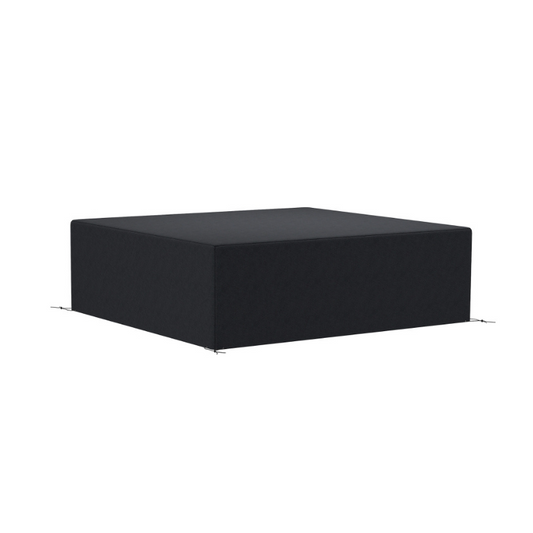 Black rectangular box on a white background