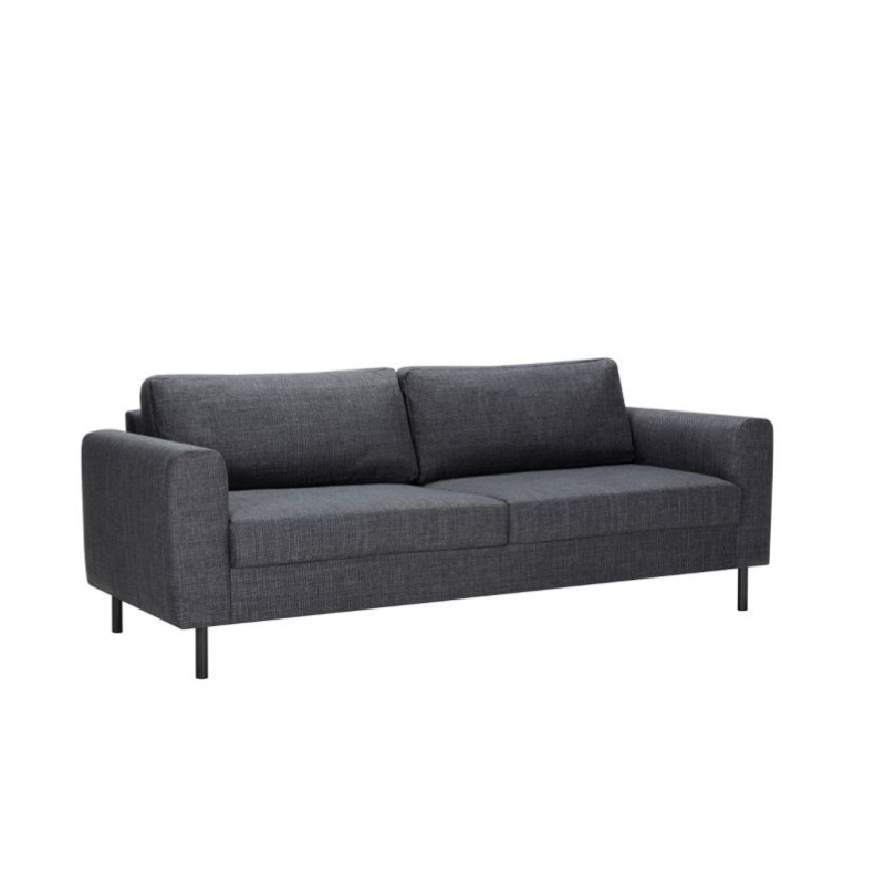 Gray sofa on a white background