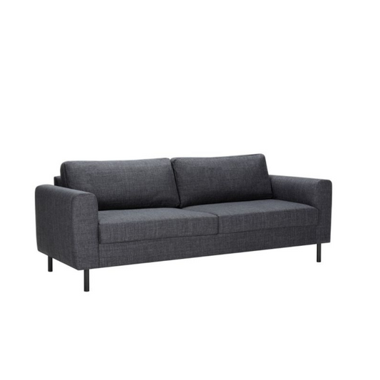 Gray sofa on a white background