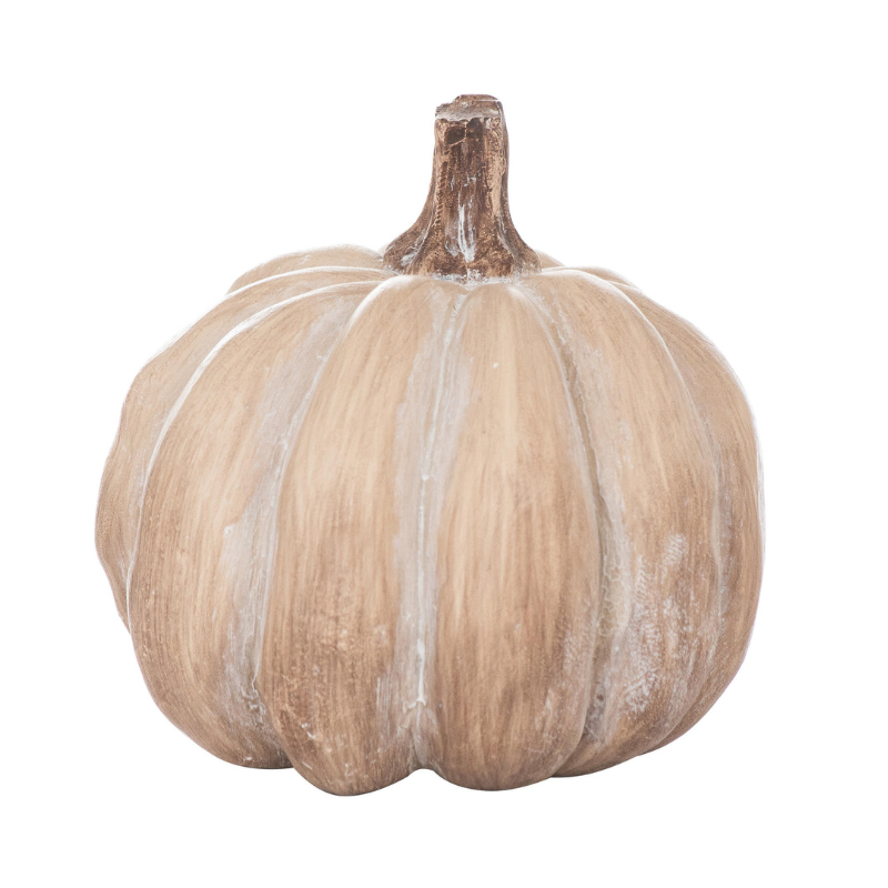 Set Of Six Carved Wood Effect Pumpkins - LuxmeLounge - [vendor_name]
