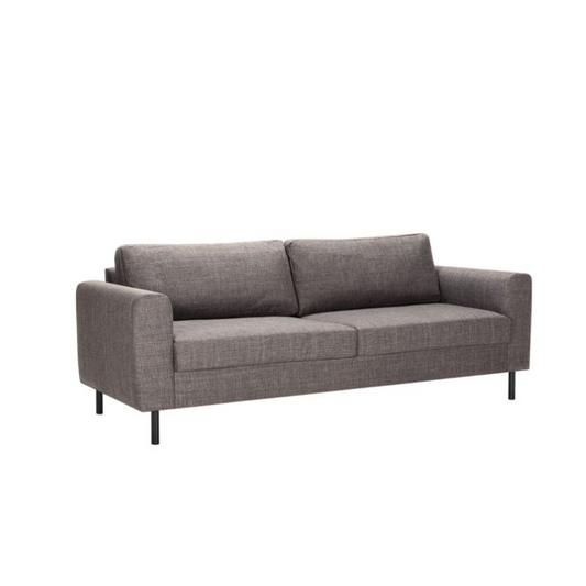Gray sofa on a white background