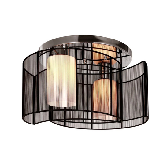 HOMCOM Nova Twin Shade Ceiling Light