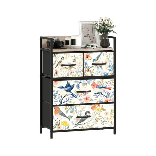HOMCOM 4-Drawer Chest of Drawers
