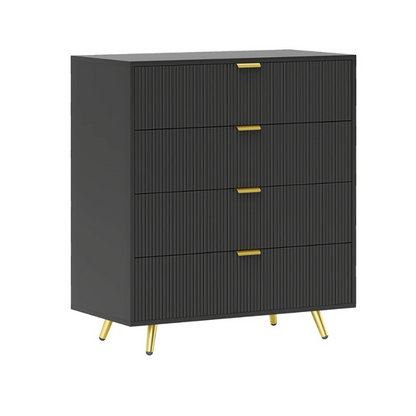 HOMCOM Elegant Four-Drawer Chest Of Drawer