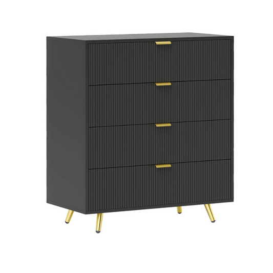 HOMCOM Elegant Four-Drawer Chest Of Drawer