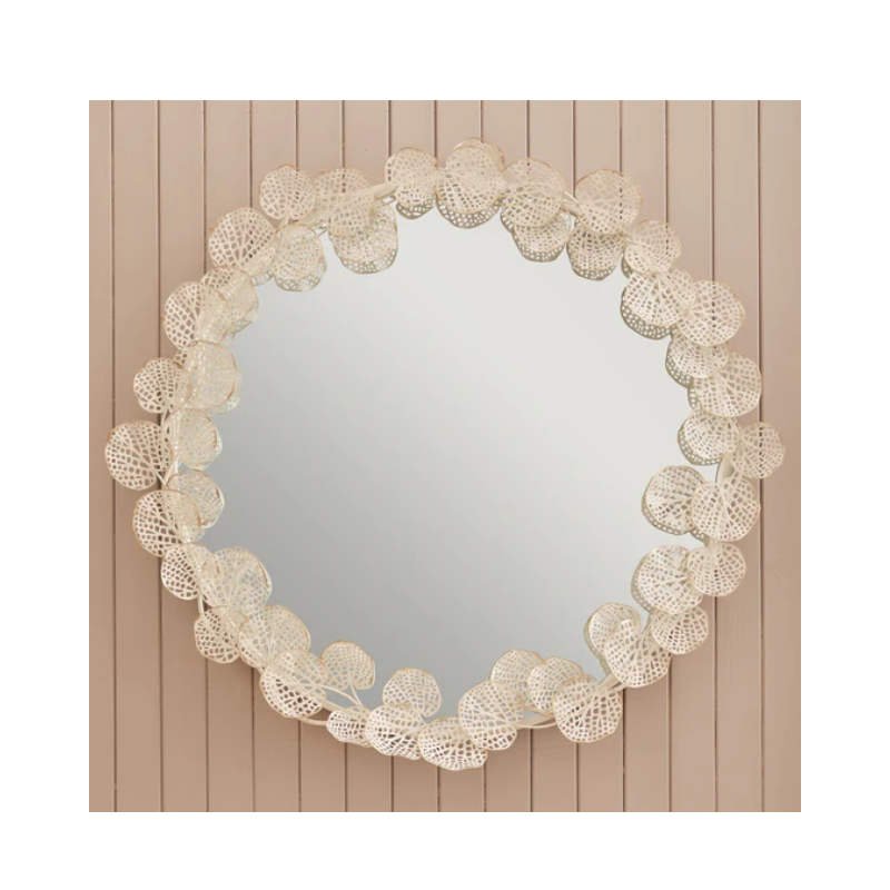 Voyage Maison Gaia Round Mirror in Antique White Gold - LuxmeLounge - [vendor_name]
