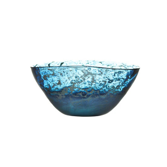 Voyage Maison Thalassa Hand-Blown Glass Bowl in Sapphire - LuxmeLounge - [vendor_name]