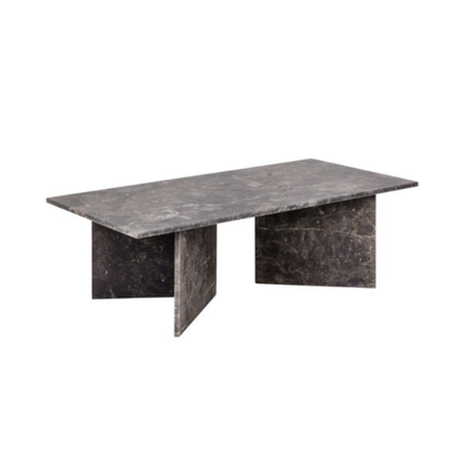 Furniture To Go Vega Rectangular Coffee Table with Marron Marble Top 140cm - LuxmeLounge - [vendor_name]