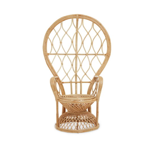 LuxMe Spa Collection Selvani natural rattan curved chair by Interiors by Premier with a sleek, modern design.