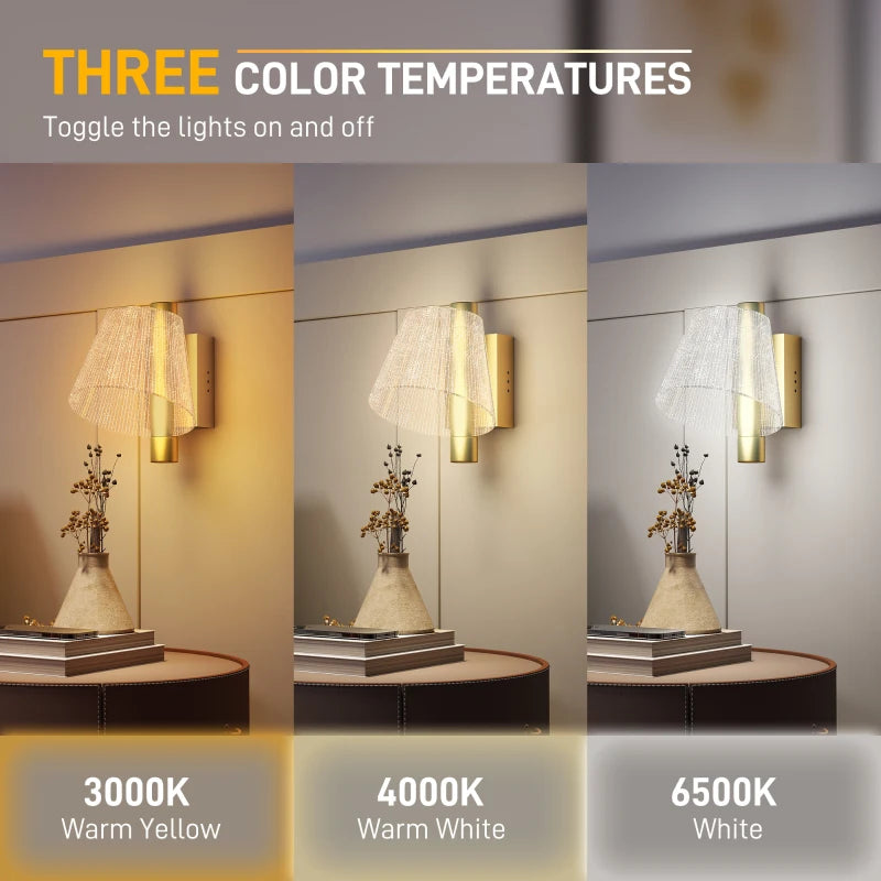 HOMCOM Led Wall Lamp 2 Pack