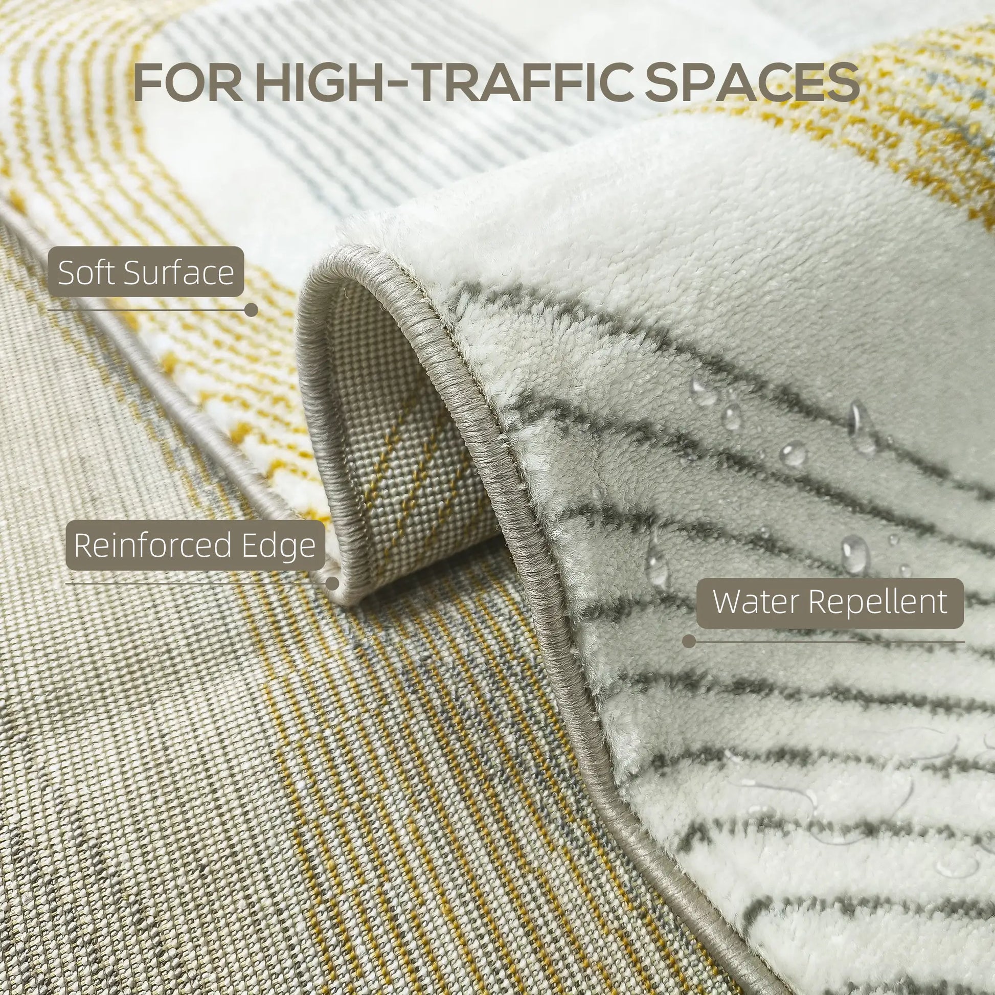 HOMCOM Modern Area Rug