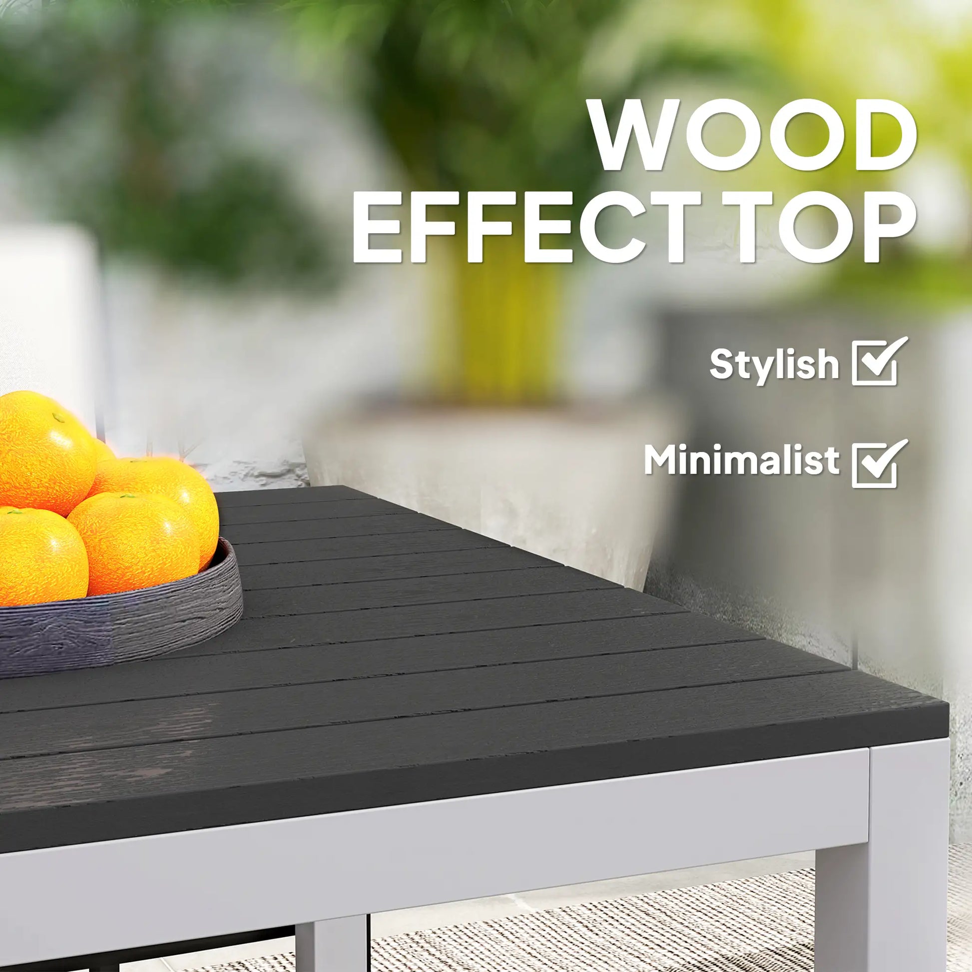 Outsunny Garden Table for 4-6