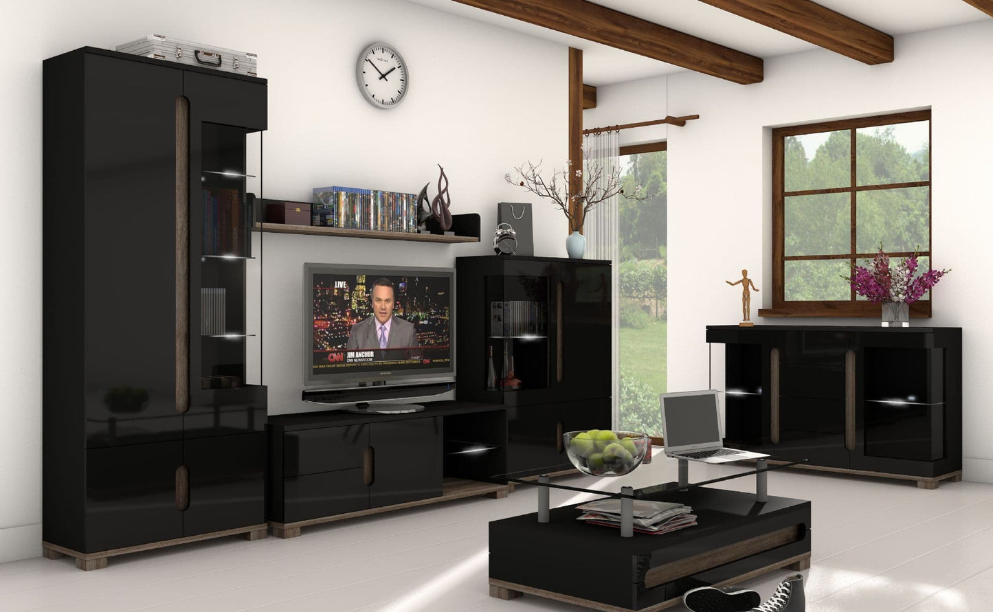 Vento TV Unit – Modern Media Console with Storag