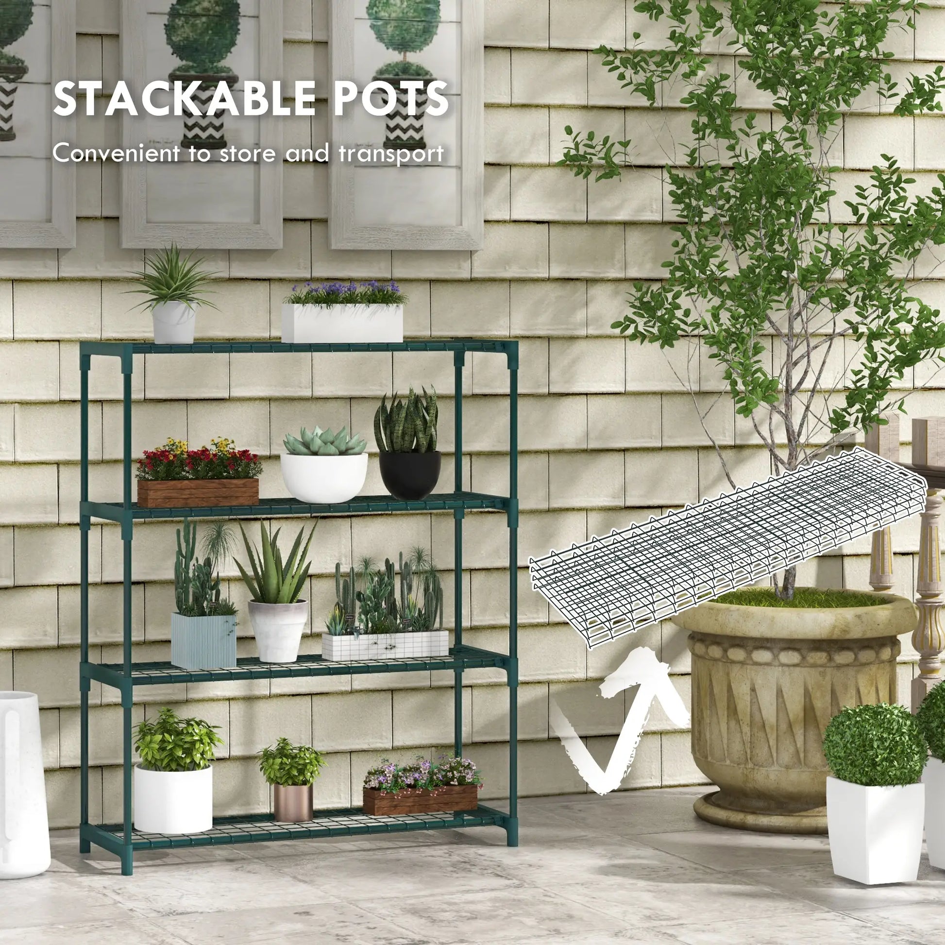 Outsunny Modern Plant Stand