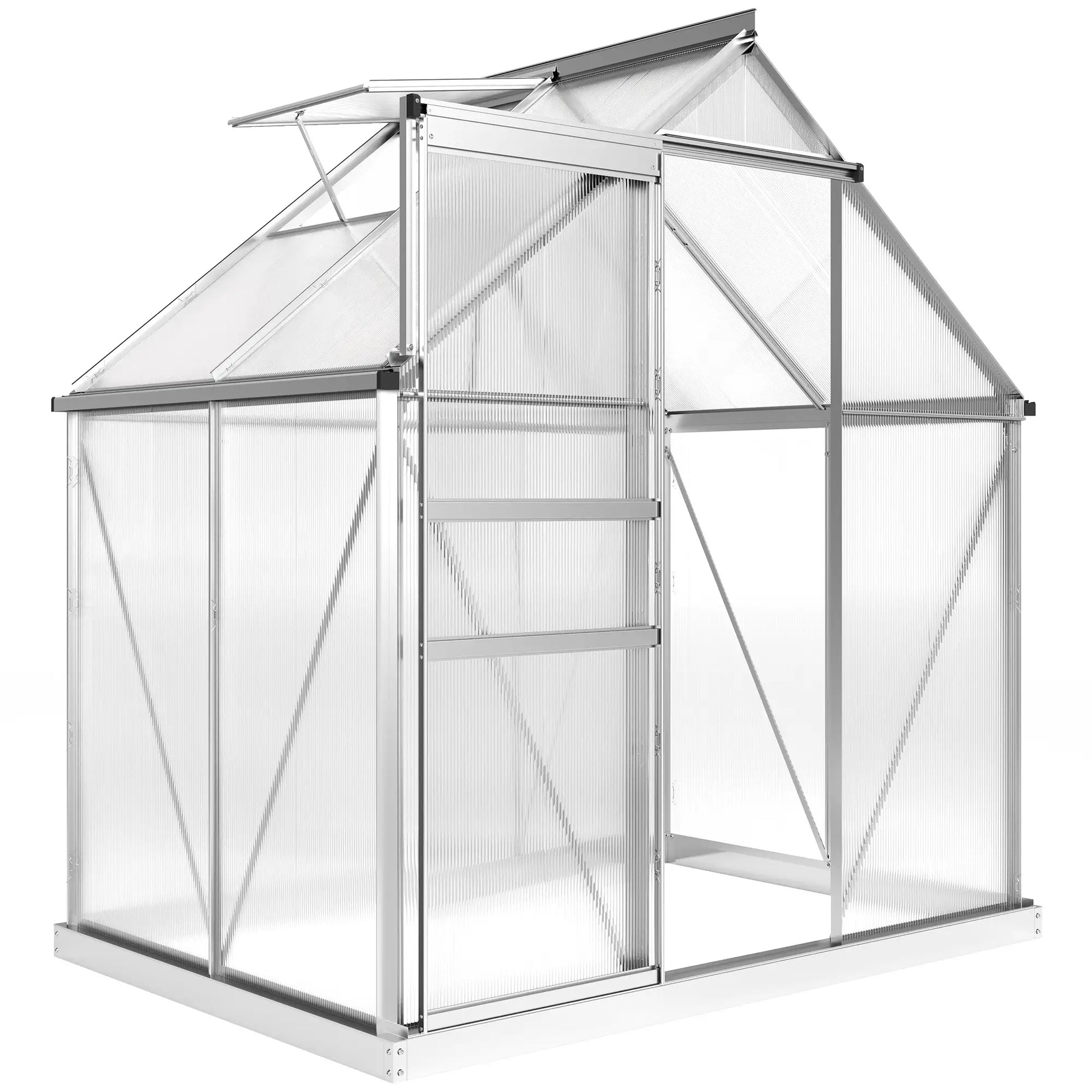 Outsunny 192.5 x 131cm Walk-In Polycarbonate Greenhouse