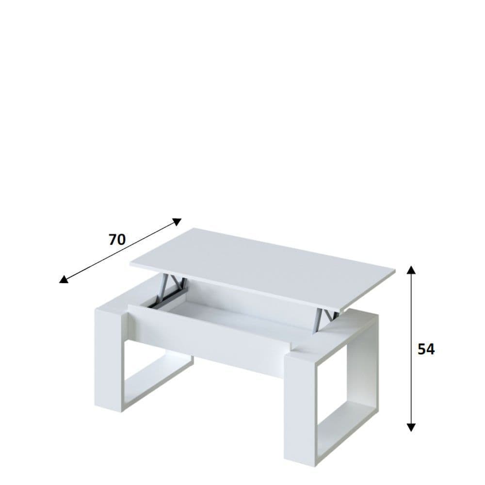 Luna White Coffee Table