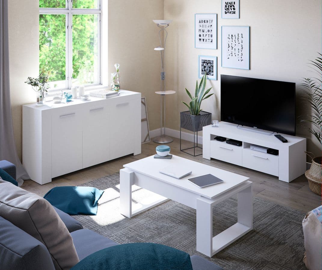 Luna White Coffee Table