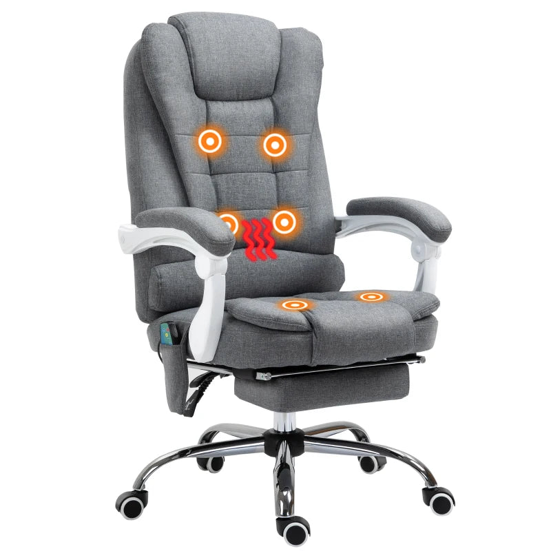 Vinsetto Office Chair with 6 Point Massage and Back Heat - LuxmeLounge - [vendor_name]